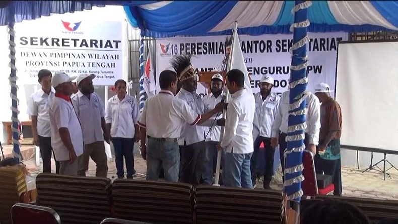 Ahmad Rofiq Resmikan Kantor DPW Partai Perindo Papua Tengah