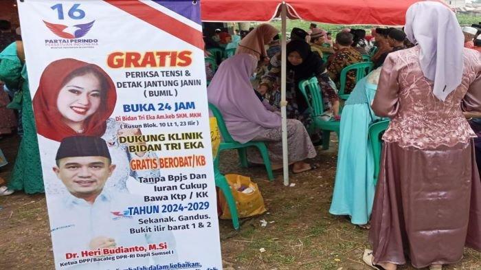 1.200 Warga Kecamatan Ilir Timur II Ikut Pemeriksaan Kesehatan Gratis Partai Perindo Palembang