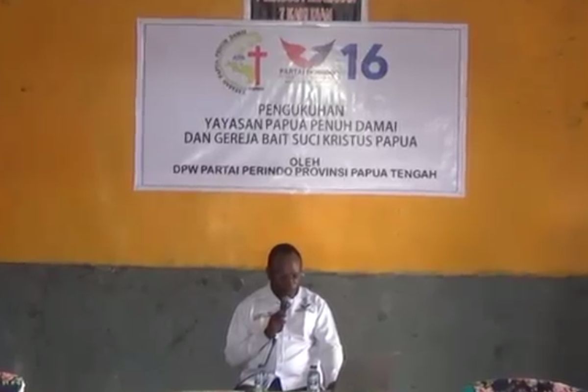 Partai Perindo Papua Tengah Gelar Pengukuhan dan Penetapan Gereja Bait Kristus 