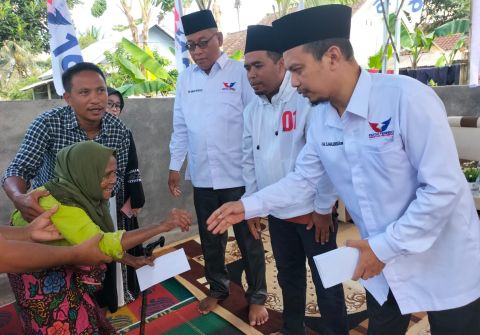 Sambut Ramadan, Partai Perindo Lombok Timur Santuni Kaum Duafa 