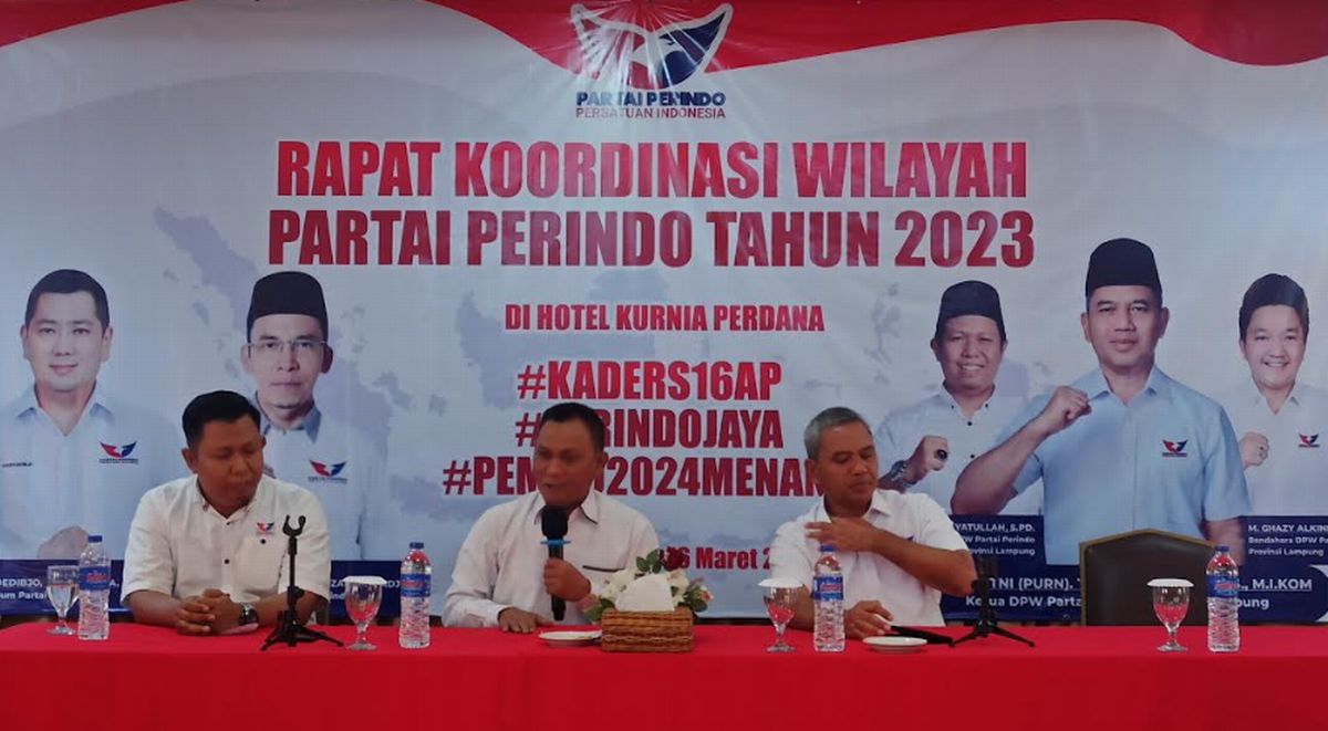Siapkan Caleg Terbaik, DPW Partai Perindo Lampung Gelar Rakorwil