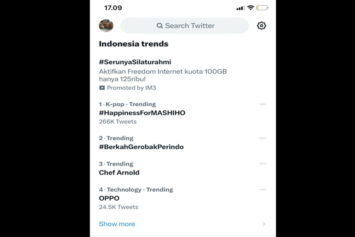 Tagar #BerkahGerobakPerindo dan #Chef Arnold Jadi Trending Topic di Twitter