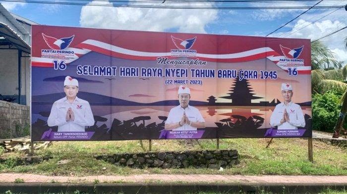 Partai Perindo Gianyar Mulai Unjuk Gigi, Tebar 30 Baliho