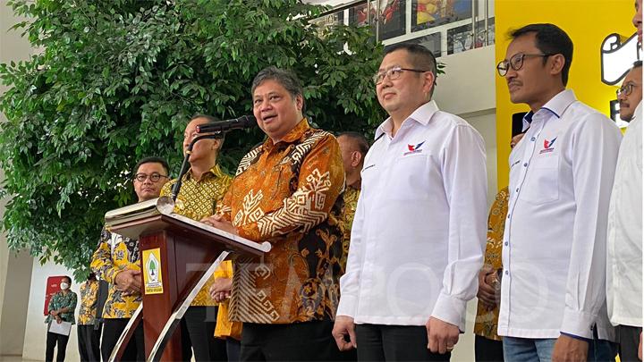 Hary Tanoesoedibjo Sambangi Kantor Golkar Jajaki Komunikasi Koalisi Besar