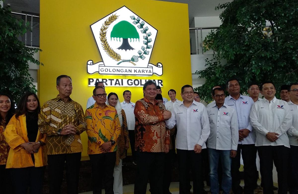 Silaturahmi dengan Partai Perindo, Airlangga Hartarto: Koalisi Besar Diperlukan di Tengah Ketidakpastian