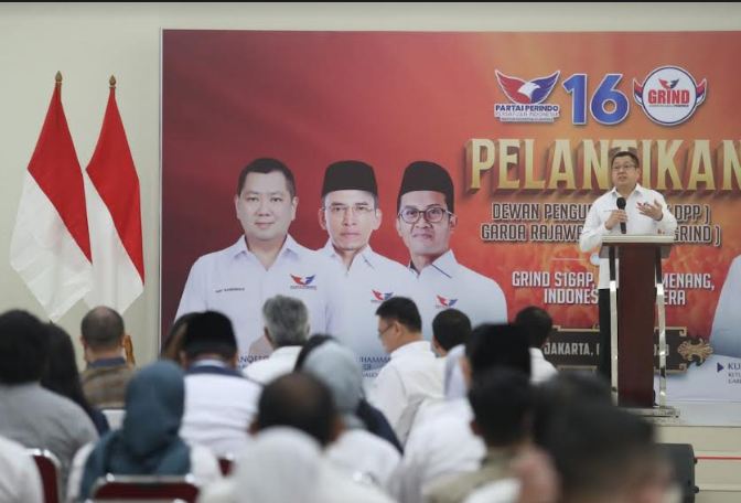 Lantik Kepengurusan Grind, Hary Tanoesoedibjo: Harus Jadi Sumber Kaderisasi