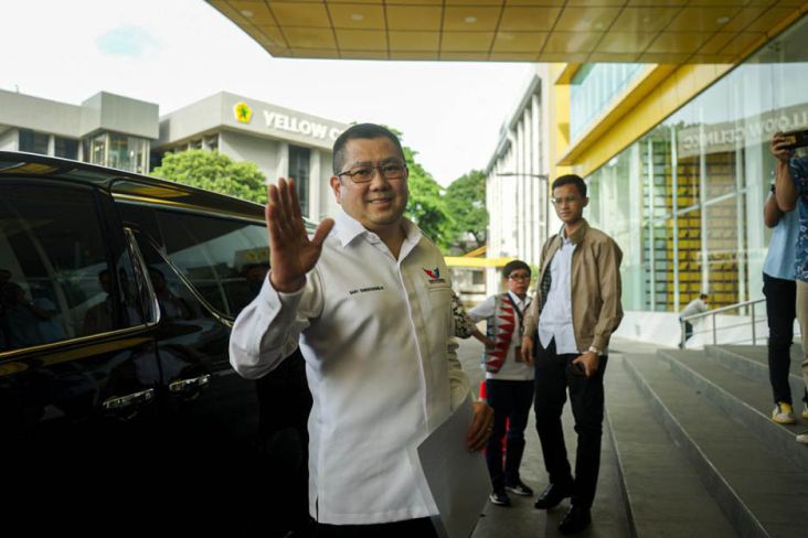 HT Pimpin Silaturahmi Kebangsaan Partai Perindo ke Kantor DPP Golkar 