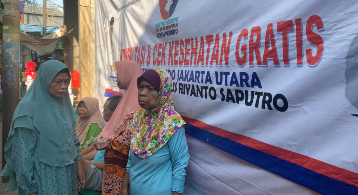 Kartini Perindo Jakut Gelar Pemeriksaan Kesehatan Gratis di Cilincing