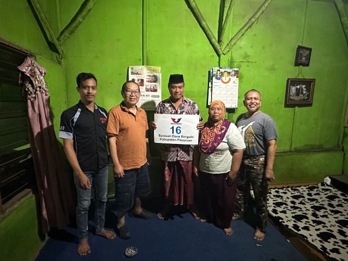 Partai Perindo Pasuruan Bantu Permodalan UMKM di Desa Cukurgondang