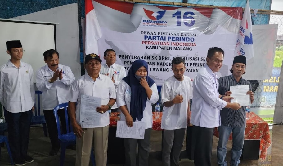 Pengurus DPRt Malang Dilantik, Berperan Penting Jaga Suara Partai Perindo 