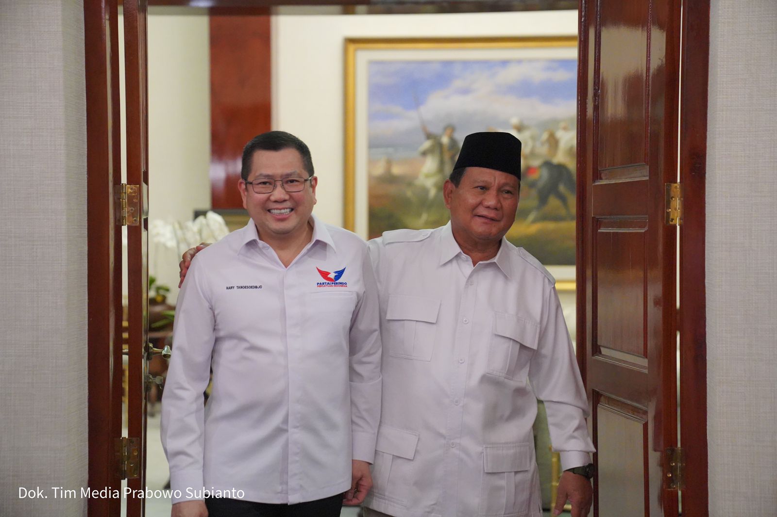 Prabowo dan Hary Tanoesoedibjo Bertemu di Kertanegara, Saling Terbuka untuk Kerjasama Politik