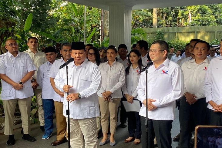 Prabowo: Gerindra Mendapat Kehormatan Didatangi Pak Hary Tanoesoedibjo 