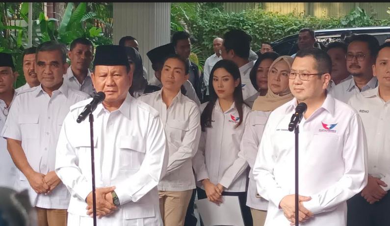 Ajak Partai Perindo Gabung Koalisi Besar, Prabowo: Jaga Keharmonisan dan Kedamaian Bangsa 