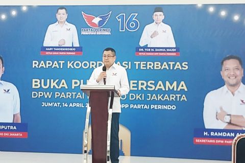 Rakortas Partai Perindo, HT Soroti Kualitas Saksi 