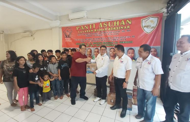 Dapat Bantuan, Ketua Yayasan Panti Asuhan Rumah Bersinar: Terima Kasih Kasih Bacaleg Partai Perindo