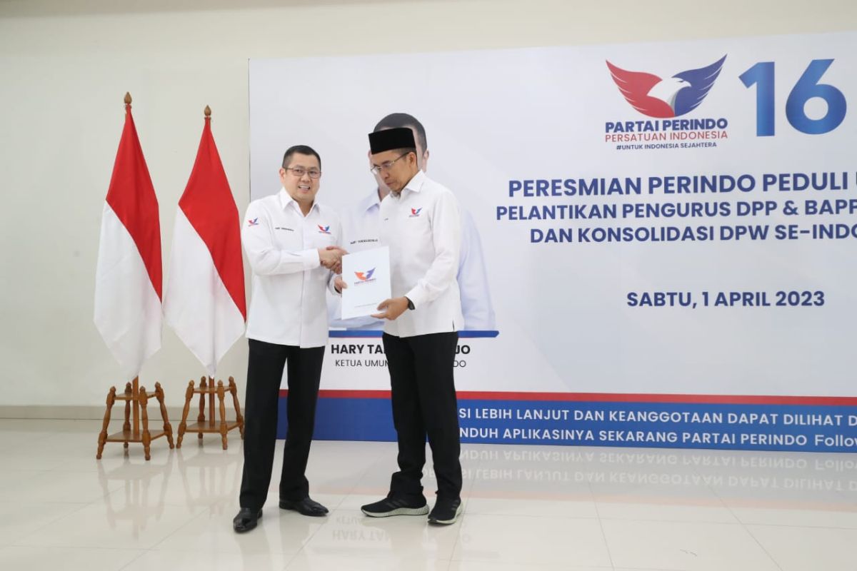 HT Resmikan Perindo Peduli Ummat, Sebut TGB Cocok Memimpinnya