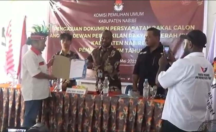 Berkas Pendaftaran Aman, 25 Bacaleg Partai Perindo Nabire Siap Menang di Pemilu 2024