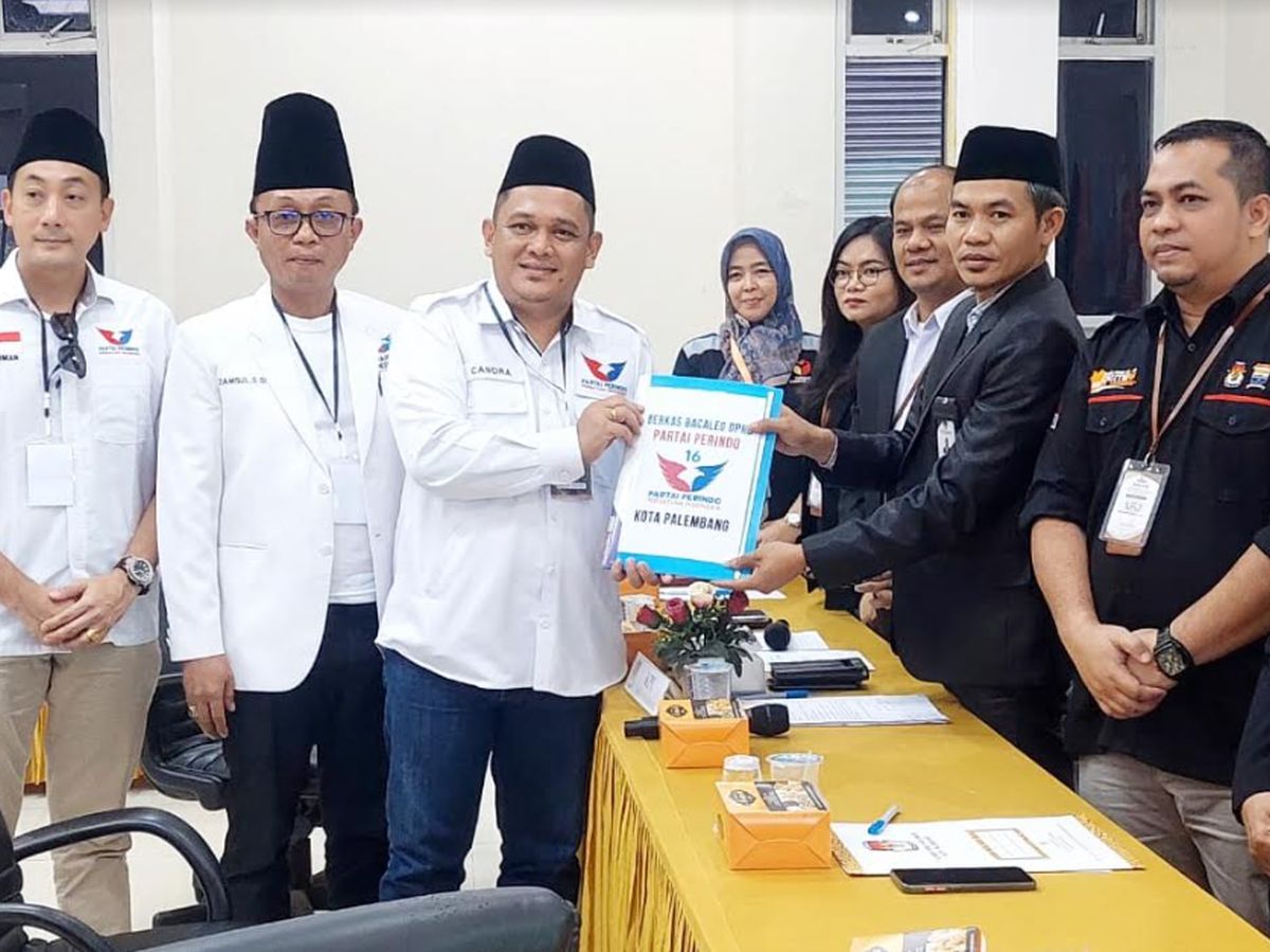 Daftarkan 50 Bacaleg, Partai Perindo Palembang Optimis Raih Dua Digit Kursi Parlemen