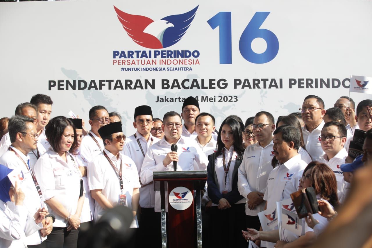 Daftarkan 580 Bacaleg Perindo ke KPU, HT Ungkap Alasan Pemimpin Partai Maju Nyaleg
