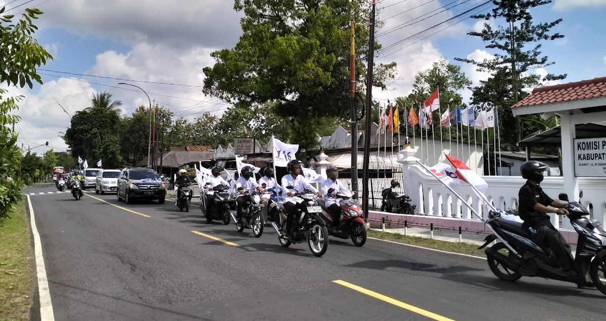 Daftarkan Bacaleg ke KPU, Partai Perindo Gunungkidul Optimis di Pemilu 2024