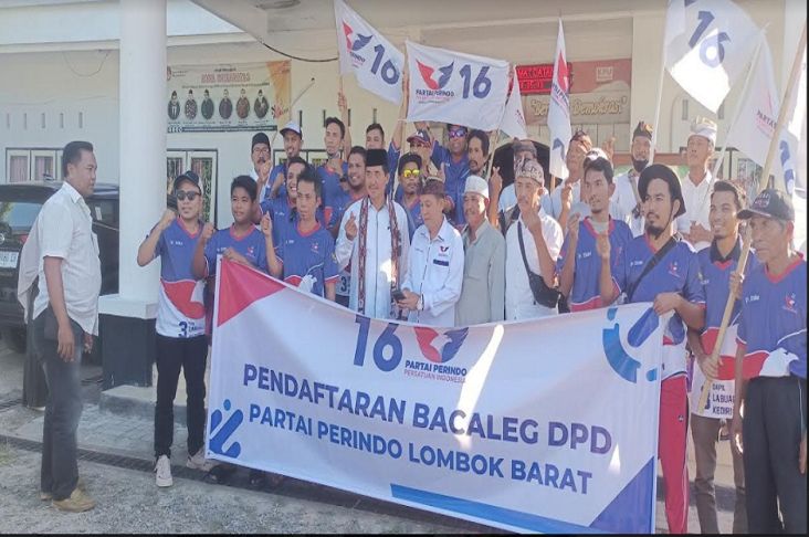 Daftarkan Bacaleg Terbaik, Partai Perindo Lombok Barat Optimistis Rebut Kursi Ketua DPRD 