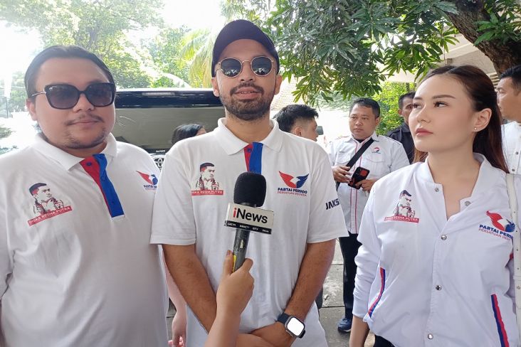 Dampingi Diska Resha Daftar Caleg ke Partai Perindo, Keanu Aql Cs Siap Dukung Penuh 