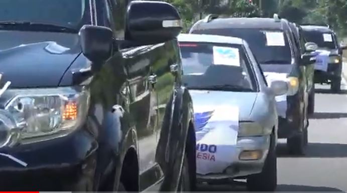 Diiringi Konvoi Warga, Partai Perindo Samosir Daftarkan 25 Bacaleg ke KPUD