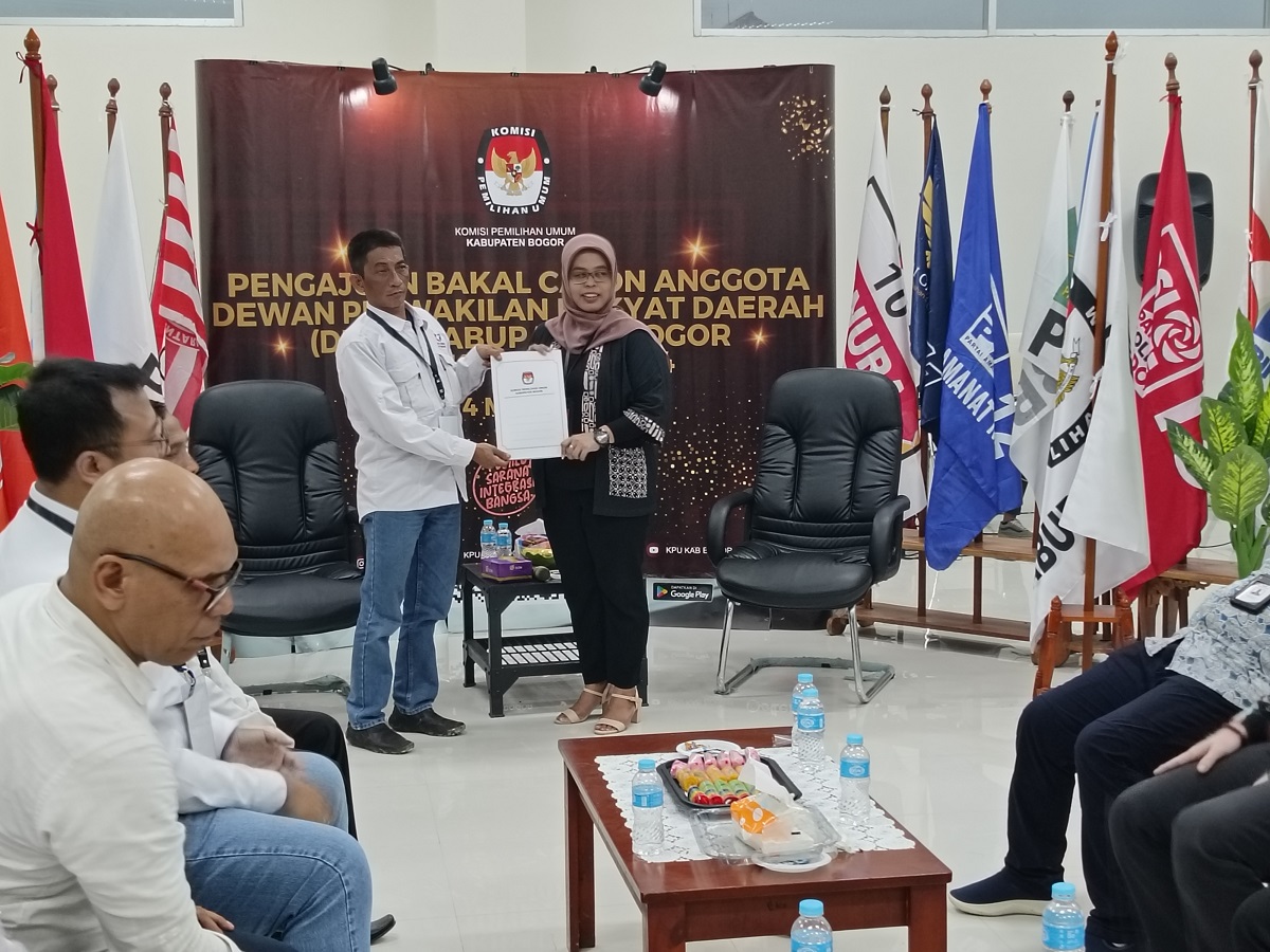 Partai Perindo Kabupaten Bogor Serahkan Dokumen 55 Bacaleg ke KPUD