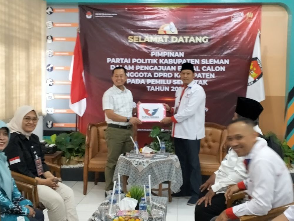 DPD Partai Perindo Sleman Daftar ke KPU Bawa 40 Caleg, 17 di Antaranya Perempuan