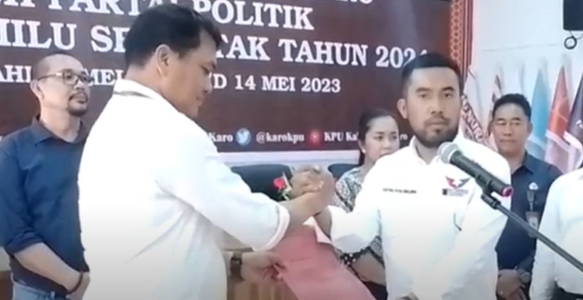 Partai Perindo Karo Daftarkan 32 Bacaleg dari 5 Dapil ke KPU