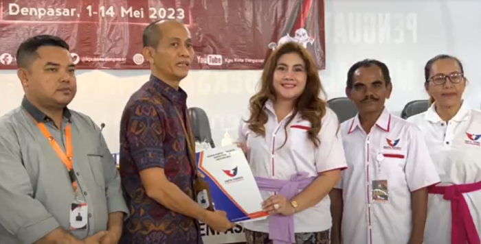 DPW Partai Perindo Denpasar Daftarkan 45 Bacaleg ke KPU