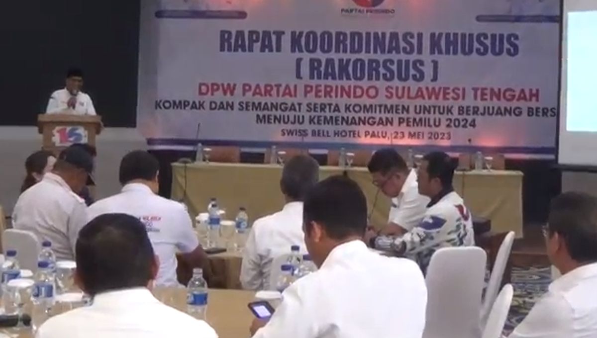 Hadapi Pemilu 2024, Partai Perindo Sulteng Gelar Rakorsus