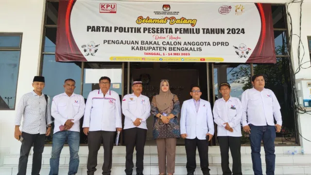 Berkas Pendaftaran 45 Bacaleg Perindo Dinyatakan Lengkap Oleh KPU Bengkalis