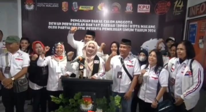 Siapkan Caleg Petarung, Perindo Kota Malang Daftarkan Resmi ke KPUD