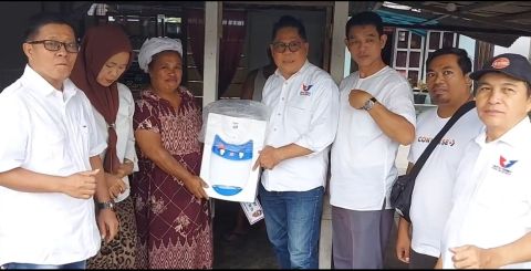 Kerja Nyata Partai Perindo, Berikan Bantuan untuk Pelaku UMKM di Kotamobagu 
