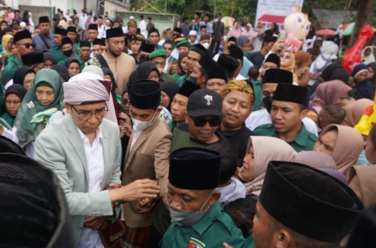 Ketika TGB Zainul Majdi Hadir dalam Tabligh Akbar Ponpes Nurul Jihad Lombok Tengah