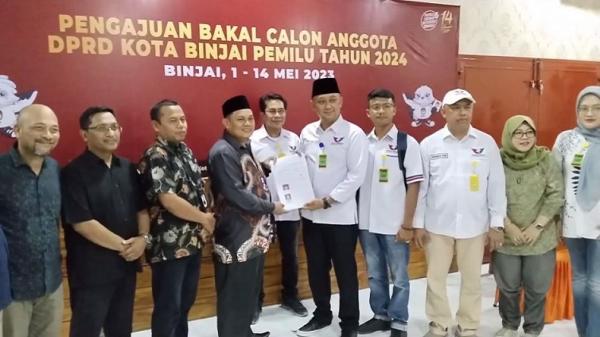 Partai Perindo Binjai Daftarkan Caleg ke KPU