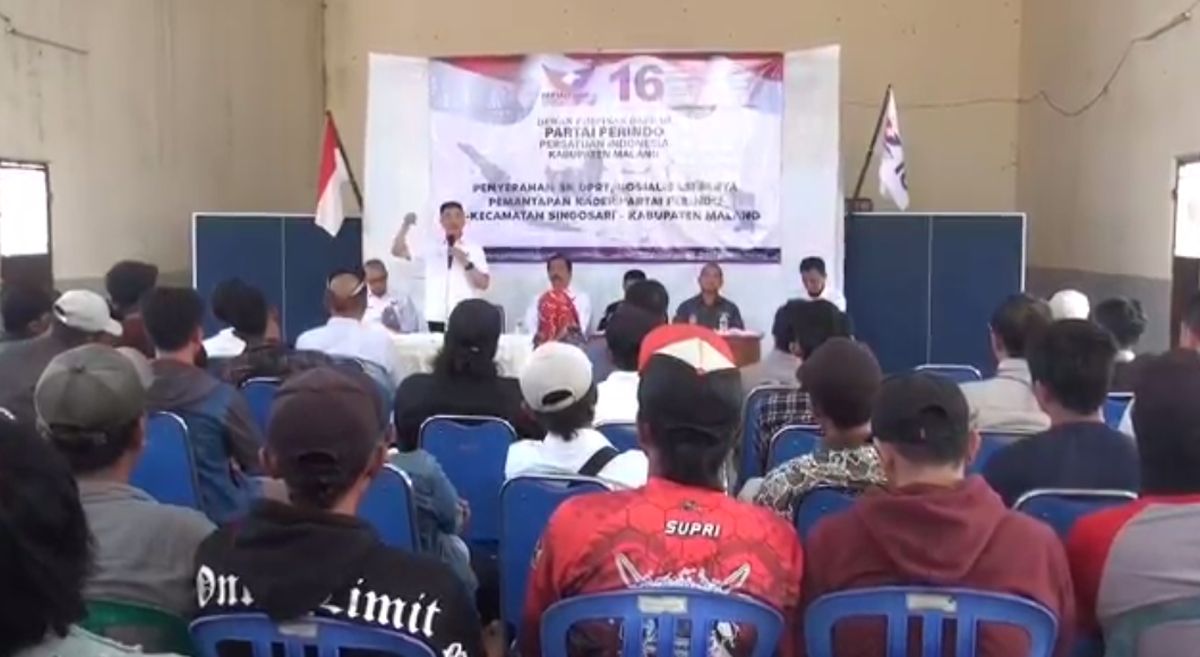 Partai Perindo Lantik DPRt Se-Kecamatan Singosari