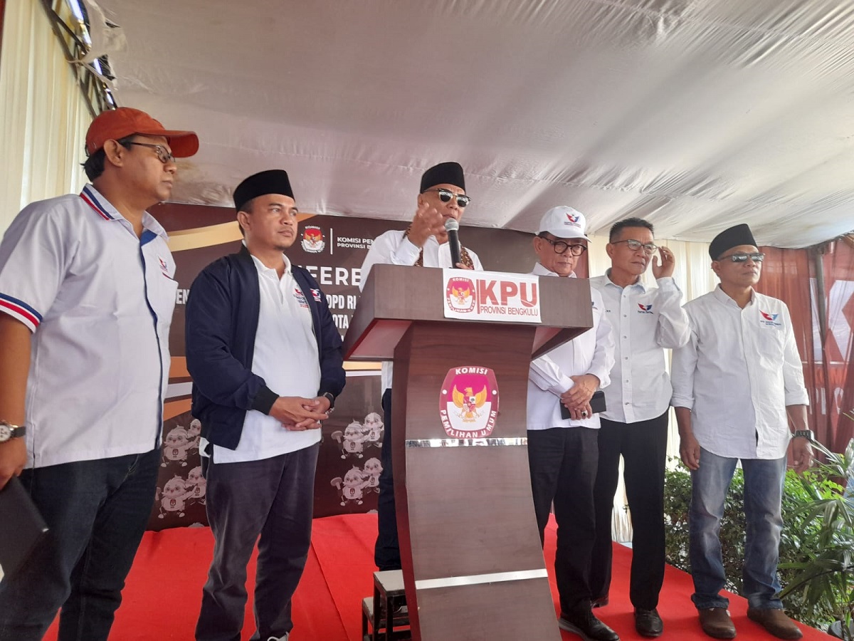 Pendaftaran Bacaleg ke KPU, Partai Perindo Bengkulu Siap Menangkan Pemilu 2024