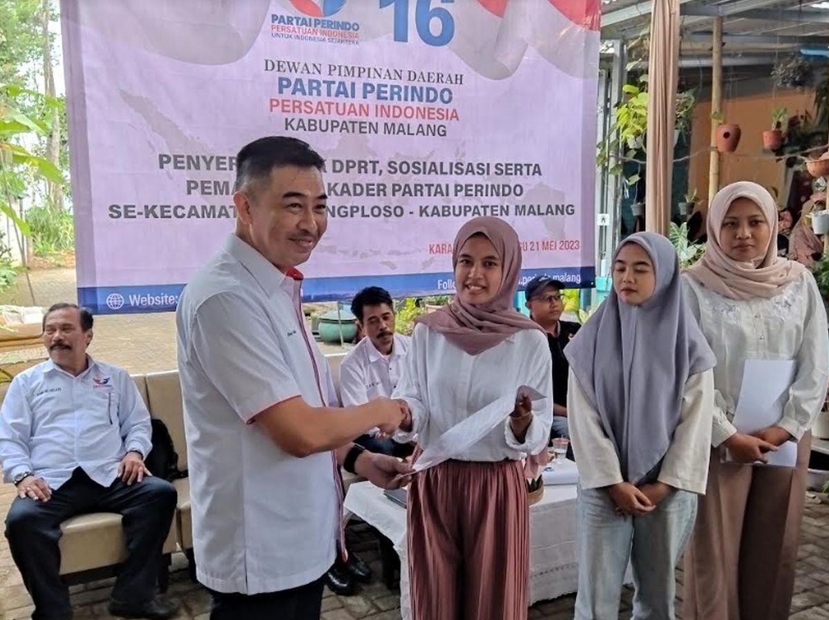 Pengurus DPRt Partai Perindo Karangploso Malang Dilantik, Didominasi Milenial