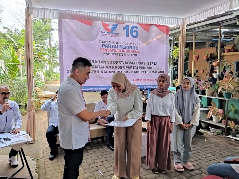Pesan Ketua DPP Partai Perindo pada DPRt Karangploso Malang dan Sekitarnya yang Telah Dilantik