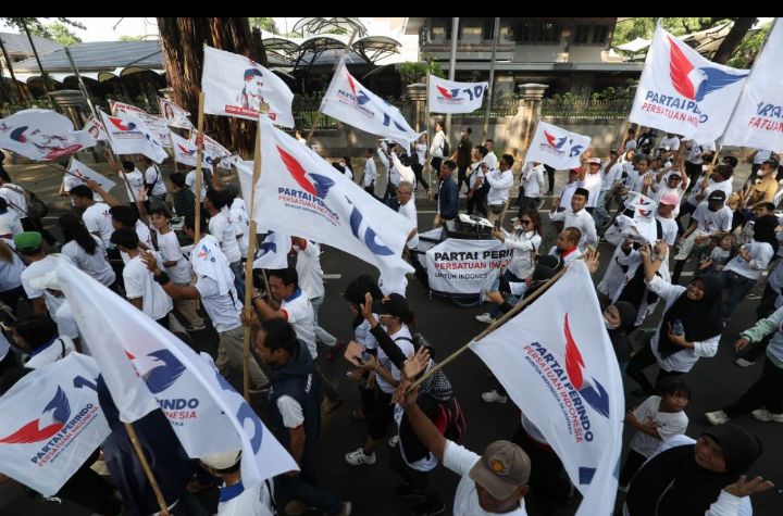 Partai Perindo Daftarkan 580 Bacaleg ke KPU, Yel-Yel Kemenangan Bergema