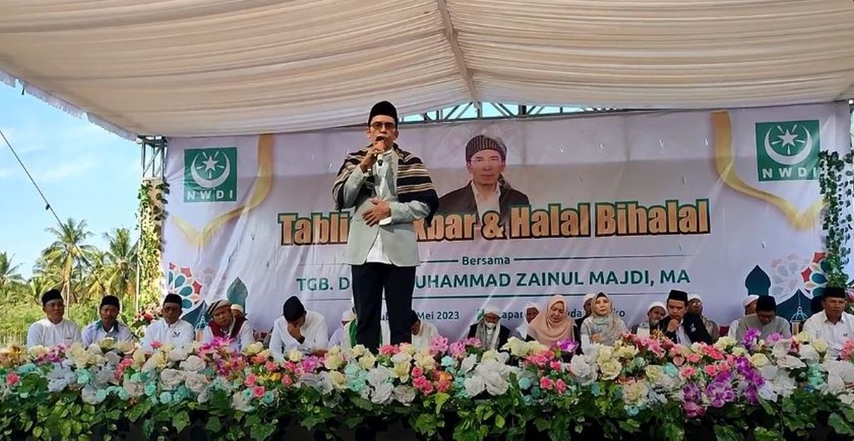 Tablig Akbar TGB Bersama Ribuan Jamaah Doakan Calhaj NTB Menjadi Haji Mabrur