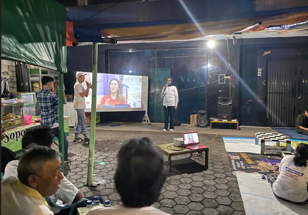 Keseruan RPA Perindo Nobar Indonesia Vs Argentina Bersama Bacaleg DPRD DKI di Jaksel