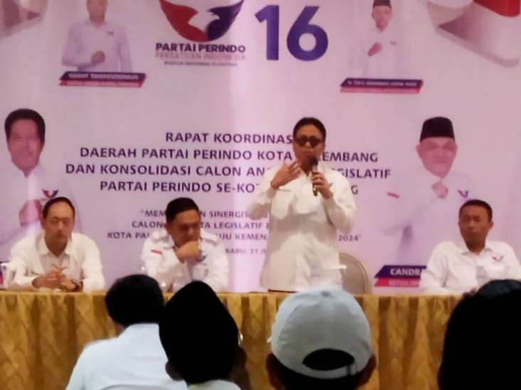 Gelar Konsolidasi, Partai Perindo Palembang Optimis Punya Fraksi di DPRD Kota