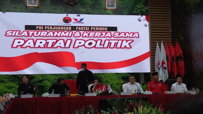 Hary Tanoesoedibjo Pimpin Rombongan Partai Perindo ke Markas PDIP, Yusuf Mansur Ikut