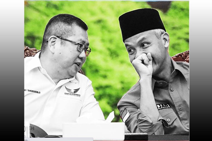 Postingan Pertama Ganjar Usai Didukung Partai Perindo: Uhuy, Pak Hary Mau Ikut Lari 