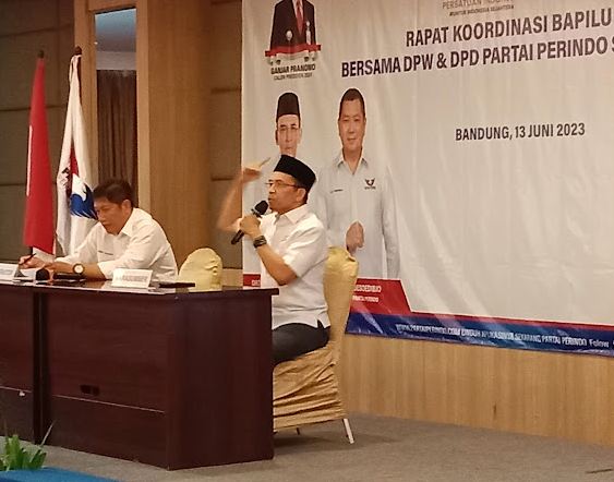 Rasakan Aura Positif, TGB Ajak Kader Partai Perindo se-Jabar Jemput Kemenangan di Pemilu 2024