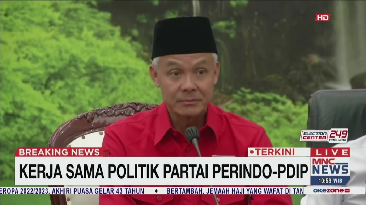 Resmi Jajaki Kerjasama Politik dengan PDIP, Ganjar Pranowo: Kali Ini Perindo Lolos Parlemen
