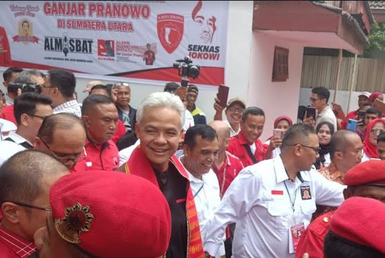 Resmikan Rumah Pemenangan di Medan, Ganjar Pesan Gunakan Kampanye Positif